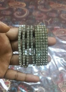 Sparkly Rhinestone Bracelets - Set of 2