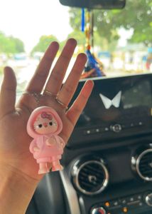 Cute Pink Hello Kitty Keychain