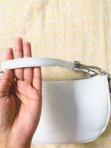 H&amp;M Inspired White Leather Sling Bag