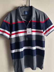 Louis philippe Striped Polo Shirt