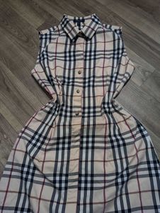 Burberry Plaid Shirt Dress