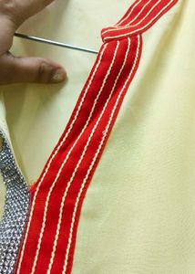 Elegant Yellow Floral Print Kurta