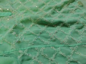 Chikankari sequin sheer short Kurti
