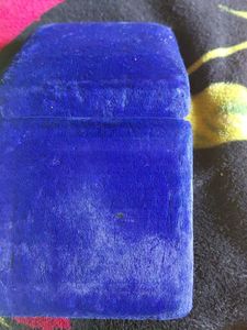 Vintage Blue Velvet Box bangle