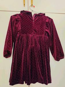 velvet Party wear dress girls