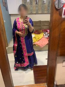 blue sharara set (Size- L)