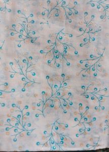 Blue Zari Work Unstitched Kurta Set