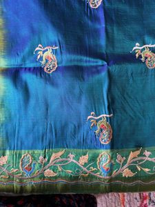 Pure Silk embroidery saree