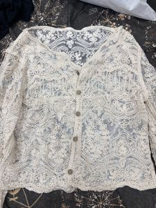 embroidery cardigan