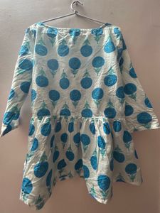 Floral Print Peplum Top