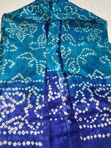 Beautiful Blue Bandhani dupatta