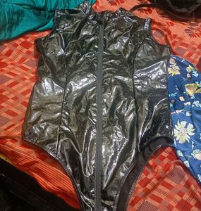 Black Leather Bodysuit 🥰🥰