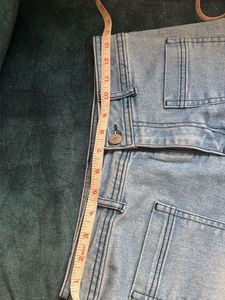 blue Wash Wide Leg Jeans