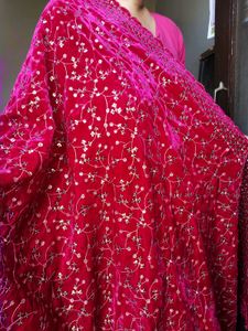 Sequin Gold Embroidered Velvet Dupatta