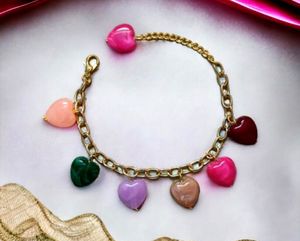 Chic Heart Charm Bracelet💖🌸