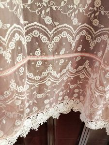 Organza Lace Kurta with Floral Embroidery