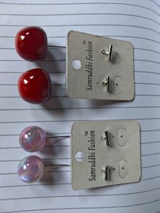 Charming Cherry &amp; Pearl Stud Earrings