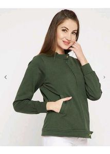 Chic Green Casual Jacket