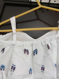 Cotton Top With inbuilt pads &amp; zip