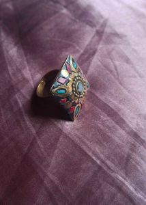 Boho Gemstone Statement Ring