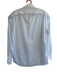 Classic White Men's Button-Down Shirt