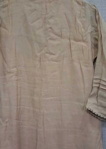ELEGANT BEIGE EMBROIDERED KURTA SET WITH DUPATTA