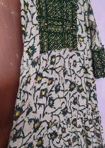 Boho Maxi Dress with Vintage Print