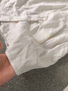 Korean White Ruffle Shirt 🔥