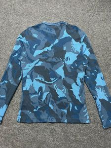 Blue Camo Long Sleeve Henley