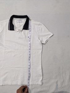 Calvin Klein White Polo Shirt