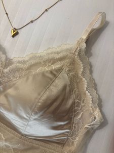 Beige lace bralette