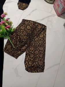 Elegant Black Velvet Kurta Set