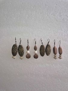 Bohemian Beaded Earrings Set - Unused