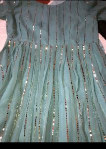 Sequined Anarkali Gown
