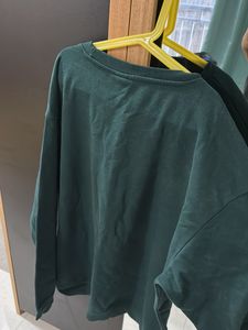 Green Oversized Sweatshirt