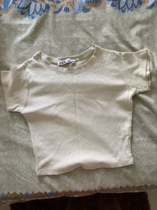 Mint green Zara crop top
