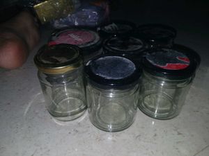 7 glass jars
