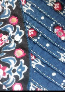 Elegant Blue Printed Kurta Set with Dupatta