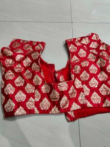 red colour blouse