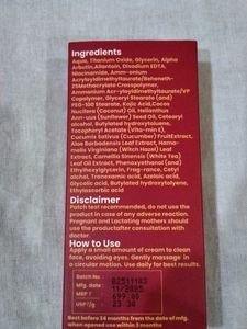Fresh Dew Brightening Face Cream