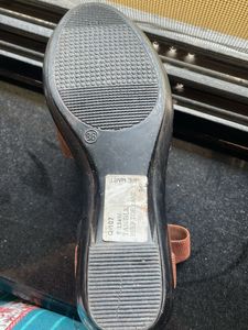 Brown Leather Flats 36 Size