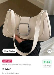 Beige sling bag