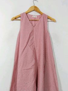 Pinwheel Multicolor Strips Printed Kurti (Women)