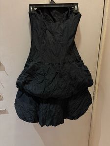 Chic Black Corset Bubble Dress