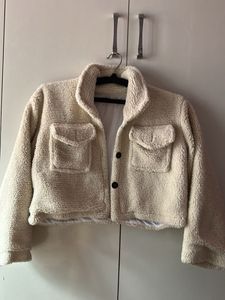Cozy Teddy Fleece Cropped Jacket