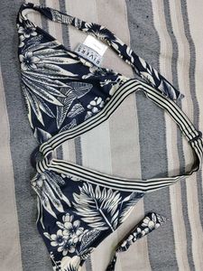 Tropical Print Bikini Top