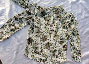 Floral Print Top &amp; Cami Set