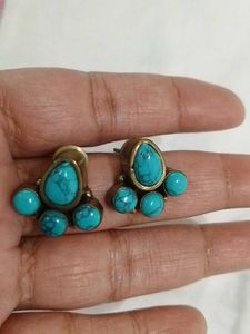 Turquoise Beaded Necklace &amp; Earring Set
