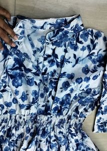 Water Color Print Dress