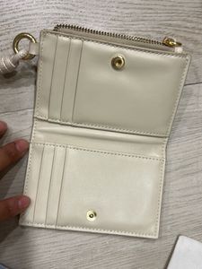 Cream MNG Wallet with Zipper